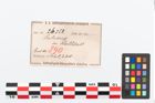 Etikett zu Bronzebrillenfibel (NHMW-PRAE-026358)